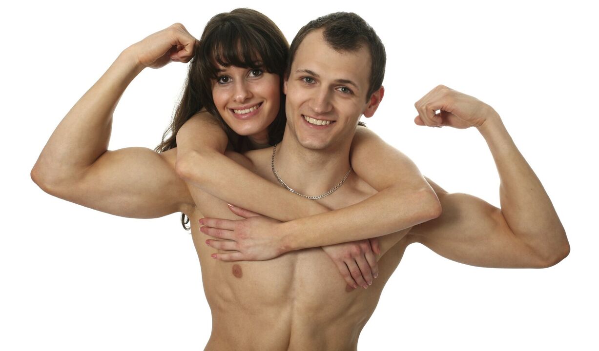 wanita dengan pria dengan pembesaran penis